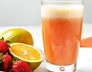 Imagem Suco de Laranja com Morango